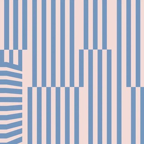 KOMAR Fototapete Plural Tapeten Gr. B/L: 300 m x 280 m, Rollen: 1 St., bunt (blau, weiß, rosa) Fototapeten Kunst