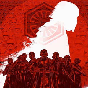 KOMAR Fototapete Star Wars Supreme Leader Tapeten Gr. B/L: 2 m x 2,8 m, Rollen: 1 St., rot (rot, weiß) Fototapeten Film Tapeten