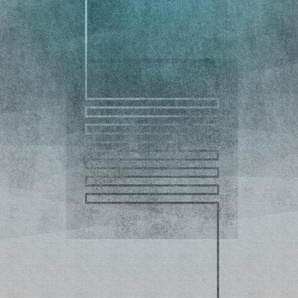 KOMAR Fototapete Still Tapeten 300x280 cm (Breite x Höhe) Gr. B/L: 300 m x 280 m, Rollen: 1 St., bunt (blau, grau, grün) Fototapeten Kunst