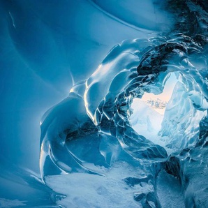 Komar Vliestapete The Eye of the Glacier, (9 St), 450x280 cm (Breite x Höhe), Wohnzimmer, Schlafzimmer