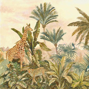 KOMAR Fototapete Tropical Vintage Garden Tapeten BxH: 400x280 cm Gr. B/L: 4 m x 2,8 m, Rollen: 1 St., bunt Fototapeten Comic