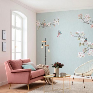 Komar Fototapete Digitaldruck Vlies - Apple Blossom - Größe 300 x 250 cm, glatt, bedruckt, (Packung, 1 St), Wohnzimmer, Schlafzimmer