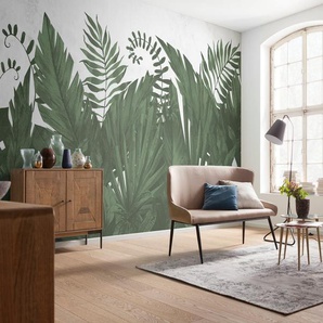Komar Fototapete Digitaldruck Vlies - Botanic Harmony - Größe 500 x 250 cm, glatt, bedruckt, (Packung, 1 St), Wohnzimmer, Schlafzimmer