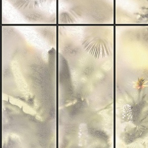 Komar Fototapete Digitaldruck Vlies - Casa Cabina - Größe 400 x 250 cm, glatt, bedruckt, floral, geblümt, gemustert, tropisch, (Packung, 1 St., Lieferung auf Rolle in stabiler Kartonhülse), Wohnzimmer, Schlafzimmer