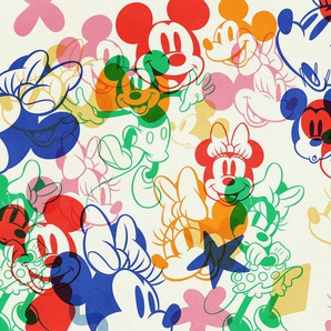 Komar Fototapete Vlies Fototapete - Mickey and Minnie Mixture- Größe 400 x 250 cm, glatt, bedruckt, (Packung, 1 St)