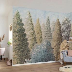 Komar Fototapete Digitaldruck Vlies - Painted Woods - Größe 400 x 250 cm, glatt, bedruckt, (Packung, 1 St), Wohnzimmer, Schlafzimmer
