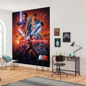 Komar Fototapete Vlies Fototapete - Star Wars Clone Wars Mission - Größe 200 x 250 cm, glatt, bedruckt, (Packung, 1 St)