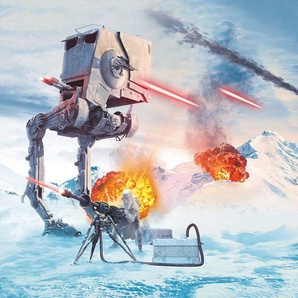 Komar Fototapete Vlies Fototapete - Star Wars Hoth Showdown- Größe 400 x 250 cm, glatt, bedruckt, (Packung, 1 St)