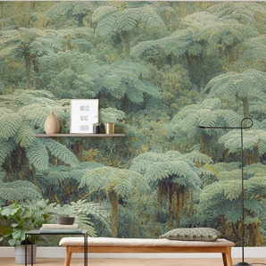KOMAR Fototapete Vlies - Jungle Lands Größe 400 x 250 cm Tapeten Gr. Rollen: 1 St., grün Fototapeten Blumen
