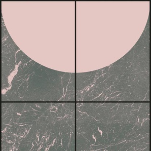 KOMAR Fototapete Zenit Tapeten Gr. B/L: 2 m x 2,8 m, rosa (rosa, grau) Fototapeten Kunst Tapeten
