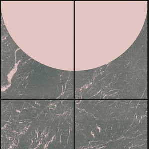 KOMAR Fototapete Zenit Tapeten 200x280 cm (Breite x Höhe) Gr. B/L: 200 m x 280 m, Rollen: 1 St., rosa (rosa, grau) Fototapeten Kunst
