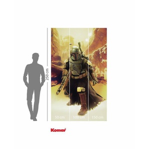 Komar Kindertapete Star Wars Boba Fett Sneaking Up, glatt, bedruckt, (Packung, 1 St)