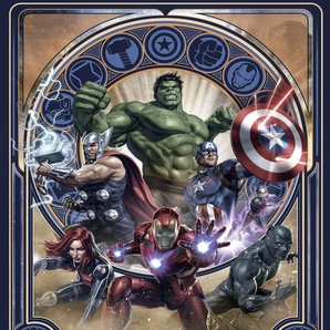 Komar Vlies Fototapete Avengers Ornament 200 x 280 cm GLO769551445