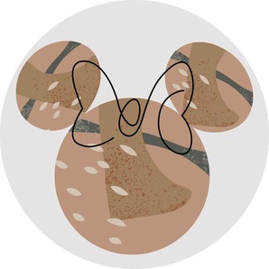 Komar Vlies Fototapete Dot Minnie Terra Ø 128 cm, selbstklebend GLO769551598