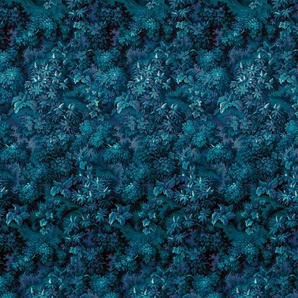 KOMAR Vliestapete Botanique Tapeten 300x280 cm (Breite x Höhe) Gr. B/L: 3 m x 2,8 m, blau Türtapeten