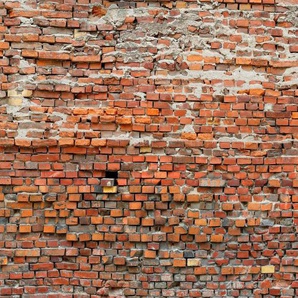 Komar Vliestapete Bricklane, glatt, Steinoptik, 300x250 cm (Breite x Höhe), Vliestapete, 100 cm Bahnbreite