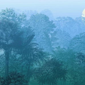 Komar Vliestapete Digitaldruck Vlies - Deep in the Jungle - Größe 400 x 280 cm, glatt, bedruckt, Wohnzimmer, Schlafzimmer