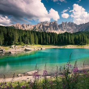 Komar Vliestapete Digitaldruck Vlies - Dolomitenjuwel - Größe 450 x 280 cm, glatt, bedruckt, (9 St), Wohnzimmer, Schlafzimmer