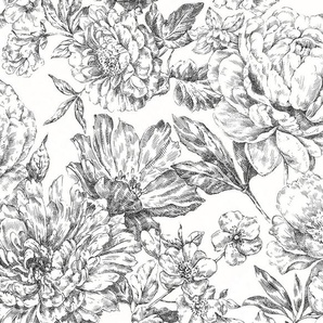 Komar Vliestapete Digitaldruck Vlies - Flowerbed - Größe 300 x 250 cm, glatt, bedruckt, Wohnzimmer, Schlafzimmer
