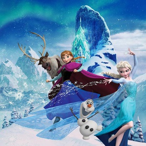 KOMAR Vliestapete Frozen Elsas Magic Tapeten 200x280 cm (Breite x Höhe) Gr. B/L: 200 m x 280 m, Rollen: 1 St., blau Vliestapeten