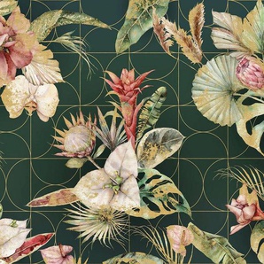 Komar Vliestapete Digitaldruck Vlies - Golden Growth - Größe 400 x 250 cm, glatt, bedruckt, (1 St), Wohnzimmer, Schlafzimmer
