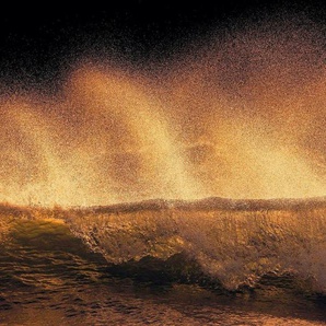 Komar Vliestapete Golden Wave, (1 St), 200x100 cm (Breite x Höhe), Vliestapete, 100 cm Bahnbreite