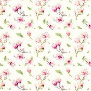 Komar Vliestapete Magnolia Rappo, glatt, naturalistisch