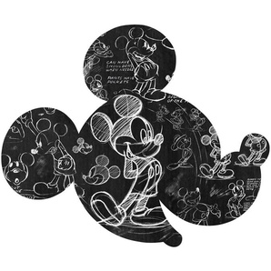 Komar Vliestapete Mickey Head Illustration, glatt, Comic, Retro, bedruckt, (1 St), 127 x 127 cm (Breite x Höhe)