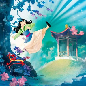 Komar Vliestapete Digitaldruck Vlies - Mulan - Größe 200 x 250 cm, glatt, bedruckt, (1 St), Wohnzimmer, Schlafzimmer