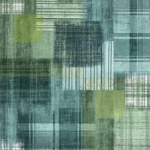 Komar Vliestapete Digitaldruck Vlies - Patchy Plaid - Größe 200 x 250 cm, glatt, bedruckt, (1 St), Wohnzimmer, Schlafzimmer