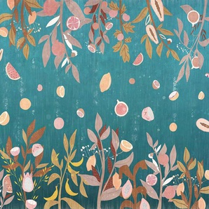 Komar Vliestapete Digitaldruck Vlies - Rêve de Fruits - Größe 350 x 250 cm, glatt, bedruckt, (1 St), Wohnzimmer, Schlafzimmer