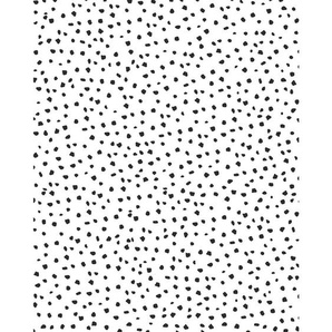 Komar Vliestapete, Schwarz, Weiß, Punkte, 200x250 cm, Fsc, Tapeten Shop, Vliestapeten