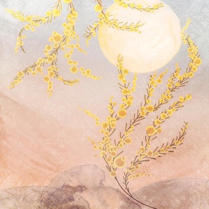 KOMAR Vliestapete Sol Tapeten 200x250 cm (Breite x Höhe) Gr. B/L: 200 m x 250 m, Rollen: 1 St., bunt Blumentapeten