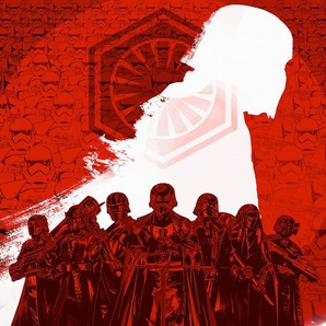 KOMAR Vliestapete Star Wars Supreme Leader Tapeten Gr. B/L: 200 m x 280 m, Rollen: 1 St., rot (rot, weiß) Vliestapeten