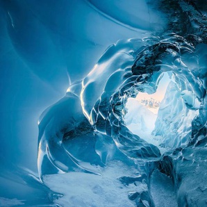 KOMAR Vliestapete The Eye of the Glacier Tapeten Gr. B/L: 450 m x 280 m, Rollen: 1 St., blau Vliestapeten