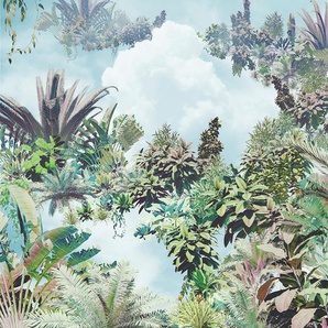 KOMAR Vliestapete Tropical Heaven Tapeten 368x248 cm (Breite x Höhe), inklusive Kleister Gr. B/L: 368 m x 248 m, Rollen: 1 St., bunt Blumentapeten