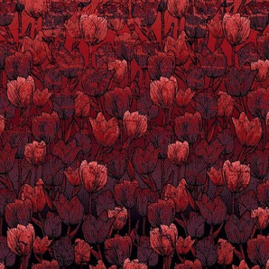 KOMAR Vliestapete Tulipe Tapeten 400x280 cm (Breite x Höhe) Gr. B/L: 400 m x 280 m, Rollen: 1 St., rot Vliestapeten