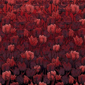KOMAR Vliestapete Tulipe Tapeten Gr. B/L: 400 m x 280 m, Rollen: 1 St., rot Vliestapeten