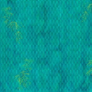 KOMAR Vliestapete Wild Flamingo Tapeten (Breite x Höhe), Vliestapete, 100 cm Bahnbreite Gr. B/L: 4 m x 2,5 m, blau Türtapeten