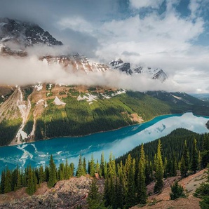 Komar Vliestapete Digitaldruck Vlies - Wonderland Canada - Größe 450 x 280 cm, glatt, bedruckt, (9 St), Wohnzimmer, Schlafzimmer