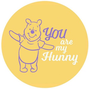 Komar Wandtattoo Winnie the Pooh My Hunny (1 St), Künstler: Disney, 125x125 cm (Breite x Höhe), rund und selbstklebend