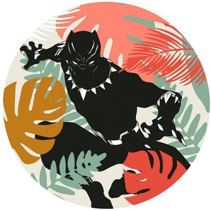 Komar Wandtattoo Winter Tropics Black Panther (1 St), Künstler: Marvel, 125x125 cm (Breite x Höhe), rund und selbstklebend