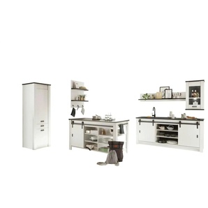Kombi 1PPAK1 - weiß - Materialmix - 201 cm - 93 cm | Möbel Kraft