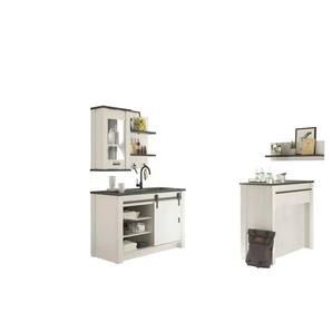 Kombi 1YYAK4 - weiß - Materialmix - 133 cm - 93 cm | Möbel Kraft