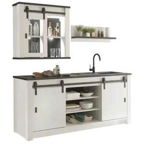 Kombi 1PPAK7 - weiß - Materialmix - 201 cm - 93 cm | Möbel Kraft