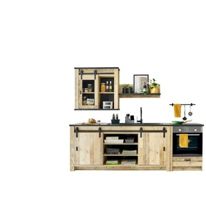 Kombi 1PPAKB   ¦ holzfarben ¦ Maße (cm): B: 201 H: 93