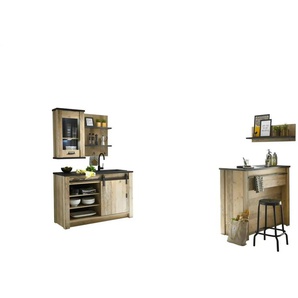 Kombi 1YYAK4 - holzfarben - Materialmix - 133 cm - 93 cm | Möbel Kraft
