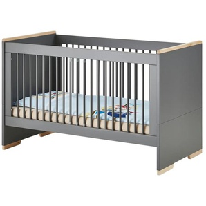 Kombi-Kinderbett - grau - Materialmix - 76 cm - 92 cm | Möbel Kraft