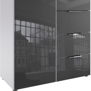 Kombikommode WIMEX Level36 C by fresh to go Sideboards Gr. B/H/T: 81 cm x 84 cm x 41 cm, 4, weiß (weiß, glas grey) Kombikommoden mit Glaselementen auf der Front, soft-close Funktion, 81cm breit