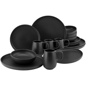 Kombiservice 16-tlg. 41 x 50 x 37cm Schwarz